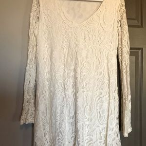 Off-White Lace Dress